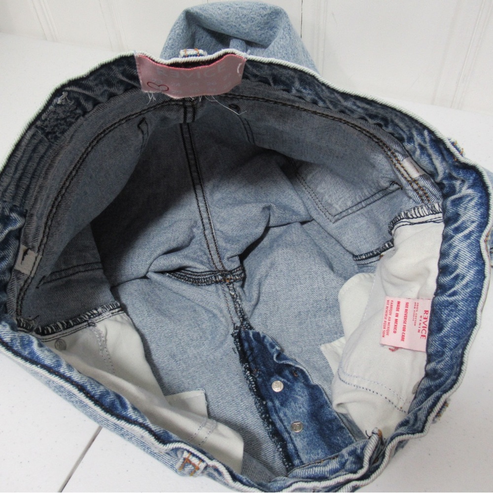 Revice Distressed Straight Leg Denim Jeans Size 28 - Picture 11 of 17